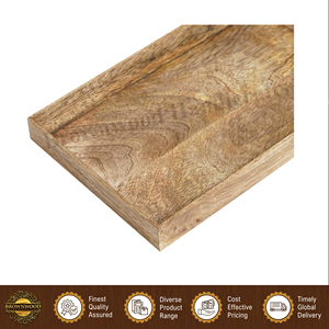 Plateau de service alimentaire en bois de manguier 100% naturel, design moderne, qualité supérieure, taille personnalisée, pour la maison et les restaurants - Product Image 3