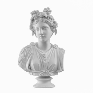 Nouveau Design 55cm Statue en Résine Blanche Melpomène Muse Couleur Personnalisée Ange Sculpture Art Déco Résine Artisanat Blanc But Décoratif - Product Image 2