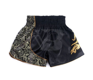 Best Quality Polyester Modern Muay Thai <b>Black</b> <b>Shorts</b> Boxing Fighting <b>Shorts</b> <b>Men</b> Women Youth Adult Sizes - Product Image 6