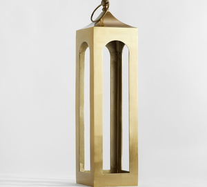 Straight <b>Brass</b> Round Handmade <b>Lantern</b> with Clear Glass Panels Heat Resistant Reusable High Quality Home Decoration for Christmas - Product Image 2