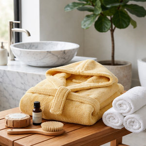 Albornoz Suave con Capucha para Bebé, Absorbente, 100% Algodón, Toalla Infantil, Envoltura para Baño, Cómodo Regalo para el Hogar, Uso en el Baño, OEKO-TEX - Product Image 5