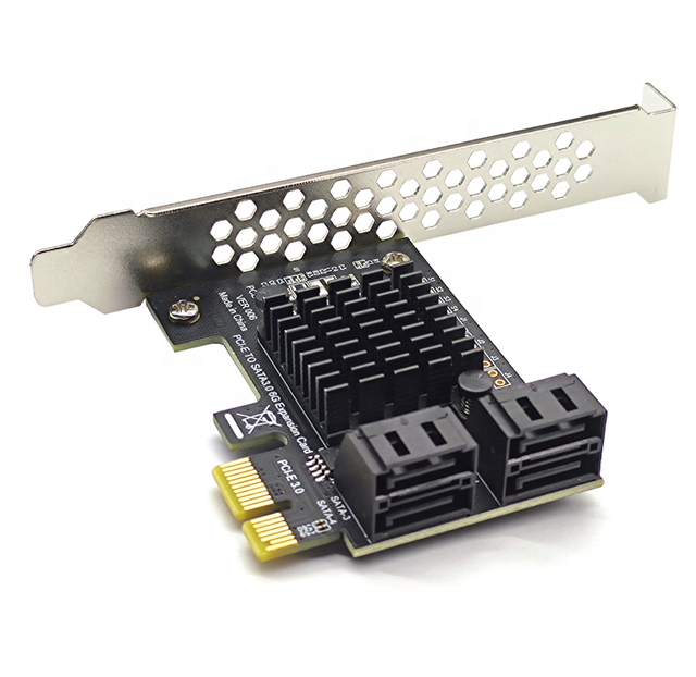 Factory Price Adapter card for PC PCIe 1X to 4x SATA 3.0 Serial ATA to 6Gb/s High Quality 4Ports