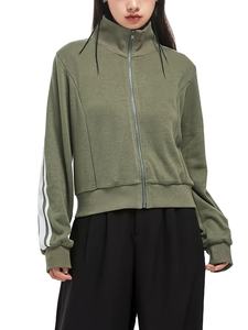 Sudadera con capucha de manga larga para mujer, estilo casual, con logo frontal, 100% algodón, fabricada en Bangladesh. - Product Image 2