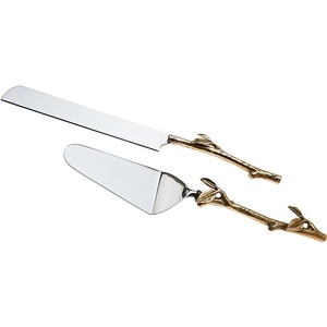 Elegante Juego de Servidor de Pastel de Acero Inoxidable de Diseño Moderno para Bodas y Fiestas con Empaque de Caja Personalizada - Product Image 6