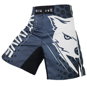 Custom Printed 100% Cotton Eco-Friendly MMA Shorts <b>4</b>-<b>Way</b> <b>Stretch</b> <b>Fabric</b> Sublimation or Screen Print Bulk Orders Welcome - Product Image 6