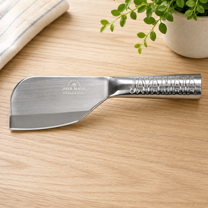 Couteau à durian JAYA MATA en acier inoxydable, 4 3/4 pouces, finition brossée, design minimaliste durable, manche ambidextre, modèle JM6 - Product Image 1