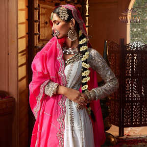 Hermoso vestido de fiesta XL Anarkali con colgante y Dupatta - Product Image 2