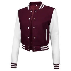 Nouvelle arrivée, veste varsity courte de qualité supérieure, vente en gros, veste streetwear décontractée de haute qualité, entièrement personnalisable - Product Image 1