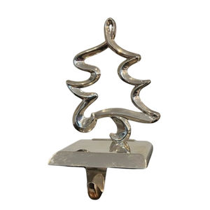 Soporte para Calcetines de Navidad con Forma de Muñeco de Nieve, Chapado en Níquel y Aluminio, Gancho para Chimenea, Decoración Navideña Metálica para el Hogar - Product Image 3