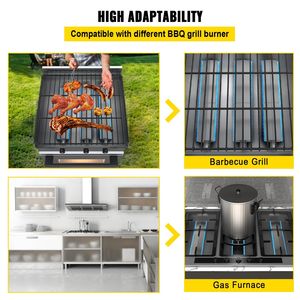 4 pezzi di griglia in acciaio inossidabile pezzi di ricambio per griglia a Gas di 15.9 lunghezza \ "parti per griglia a fiamma Premium per la combustione di accessori per barbecue - Product Image 6