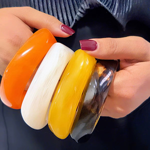 Artistic <b>Resin</b> Bangles Set For Women Elegant Look Contemporary <b>Resin</b> Bracelet For Women Stylish Accessories - Product Image 1