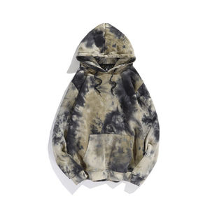 2026 OEM Custom <b>Tie</b> <b>Dye</b> <b>Hoodie</b> 100% Cotton Oversized Pullover <b>Hoodie</b> Heavyweight Streetwear Custom Logo Unisex - Product Image 3