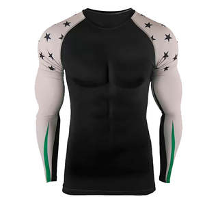 Rashguard de compression en spandex pour homme, personnalisé et de haute qualité, pour le Jiu-Jitsu - Product Image 1