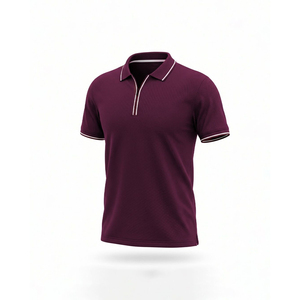 เสื้อเชิ้ตทำงานผู้ชาย สีพื้น ทรงปกติ รับทำโลโก้ ระบายอากาศได้ดี ผ้าถัก คอปกพับได้ ยูนิเซ็กซ์ ขายส่ง ลำลอง รับผลิตแบบ OEM - Product Image 1
