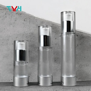 ขวดสูญญากาศทรงกระบอกสำหรับ PET แบบใสสำหรับ Pump-15ml แบบสุญญากาศมีขนาด50มล. สำหรับหน้ากาก PET เคลือบสีเงินด้าน - Product Image 6