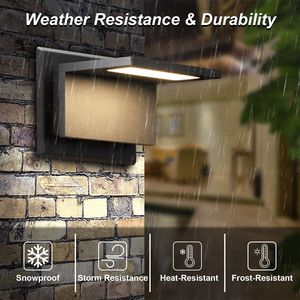 Lampada da Parete LED Moderna per Esterni, Lanterna in Alluminio 17309, Nuovo Design per Portico e Ingresso - Product Image 3