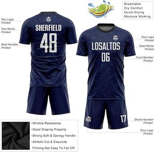 Latest Design 100% Polyester Soccer Uniform New Style Adults' Professional Uniform Premium Quality Custom Color Quick Dry - Product Image 3