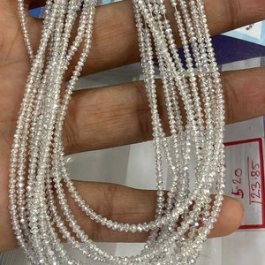 Diamants de laboratoire qualité VS2 micro-facettés blancs brillants en forme de rondelle, couleur F, certifiés CMA par Jaipurgemshouse - Product Image 2