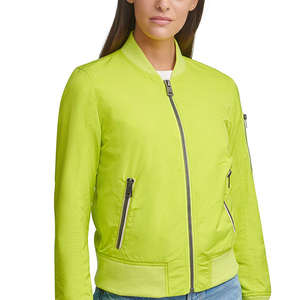 IRSA SPORTS Chaqueta Bomber de Lona Impermeable Ligera de Invierno para Mujer, Estilo Casual de Vuelo con Puños Acanalados y Protección Frontal Contra el Viento - Product Image 1