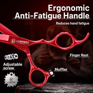 NYBL-55 5.5inch Straight <b>Left</b>-<b>handed</b> <b>Scissors</b> JAPAN 440C Sharp 58-59HRC Hardness Stainless Steel Handle Barber Shears Hair 28 - Product Image 3