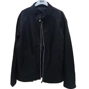 Personalized Logo <b>Slim</b> <b>Fit</b> Motorcycle Style Biker <b>Jacket</b> in Black Genuine Leather with Zipper Pockets Casual Outerwear Coat - Product Image 3