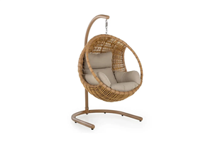 Fauteuil suspendu de patio NEST Designer avec panier en osier HDPE - Product Image 3
