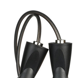 Cordes à sauter personnalisées pour le fitness avec poignées en mousse plastique, cordes à sauter en PVC en vente en ligne - Product Image 3