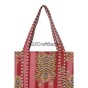 Hand Block Printed Indian Handmade Cotton Shopping Tote <b>Bag</b> Women Tote <b>Bag</b> Handmade Block Printed Quilted Shoulder <b>Bag</b>' - Product Image 3