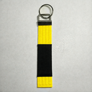 Martial Arts Belt <b>Keyring</b> Custom Embroidered Karate Taekwondo Jiu Jitsu Black Belt Keychain Professional Training Accessory - Product Image 3