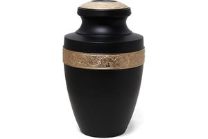 Urnes funéraires métalliques de style antique pour cendres d'adultes, souvenir commémoratif, finition vintage, pour proches. - Product Image 2