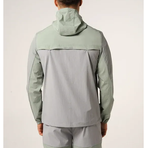 Premium Windbreaker Jacket and Shorts <b>Set</b> Quick Dry Training Outfit High Quality Supplier - Product Image 5