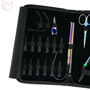 Hair Extension Tools Kit Includes 2 Hole Micro Beads Micro link <b>Crimping</b> Plier - Product Image 2