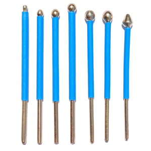 Électrode sphérique haute tension, borne de contact conductrice en métal, composant électrique industriel usiné avec précision - Product Image 6