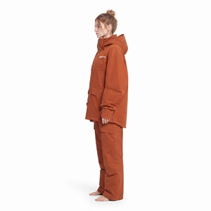 Traje de esquí de nieve para mujer, impermeable, a prueba de viento, cálido, holgado, para snowboard, chaqueta y pantalones para actividades al aire libre - Product Image 6