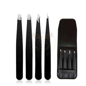 Juego de Pinzas para Cejas Profesionales de Acero Inoxidable, 3 Piezas, Juego de Pinzas Personalizables - Product Image 4