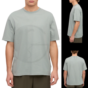 Camiseta Oversize Personalizada para Hombre, 100% Algodón, Corte Cuadrado, Cuello Redondo, Estilo Urbano Informal y Holgado - Product Image 1
