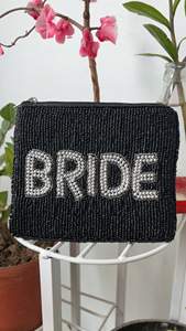 Lightweight Pearl <b>Embellished</b> <b>Clutch</b> Purse With Zipper Closure Women Evening Handbag For Weddings Parties And Events Special - Product Image 2
