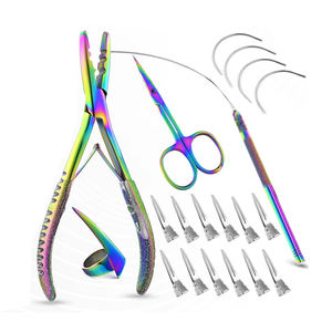 Kit de herramientas para extensiones de cabello con pinzas profesionales para instalación y peinado de extensiones de cabello en salones de belleza - Product Image 6