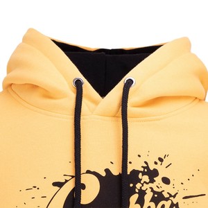 Sweat-shirt à capuche jaune pour homme, coupe classique, en coton, avec poche imprimée sur le devant, vêtement décontracté pour l'automne - Product Image 4