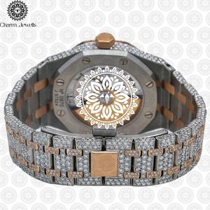 Charm_Jewells Luxury Men's Stainless Steel <b>Watch</b> 42mm Tonneau Case <b>Mechanical</b> Movement Sapphire Crystal Analog Dial - Product Image 3
