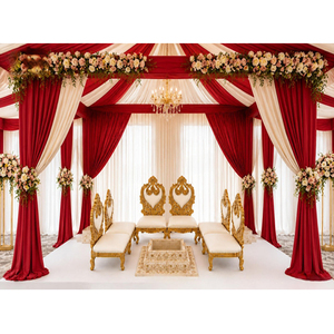 Mandap de Boda Moderno con Sillas Bajas Vedi, Fabricante de Sillas de Boda Sankheda de Calidad de Exportación a Precios de Mayoreo - Product Image 1
