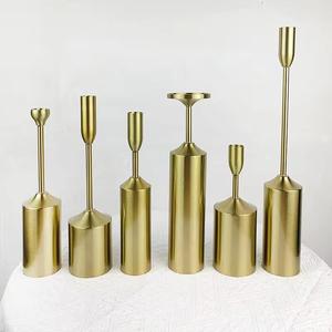 Gold <b>Candlestick</b> <b>Holders</b> Mantel Candle <b>Holder</b> Set Metal Taper Candle <b>Holder</b> for Wedding Tabletop Decor Luxury Home Decor - Product Image 2