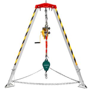 Kit Treppiede per Verricello da 1200 libbre per Spazi Confinati con Staffa per Gamba da 7 piedi e Cavo da 98 piedi, Motore 12V DC, Treppiede di Salvataggio 3 - Product Image 1