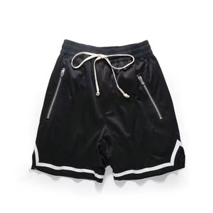 Men's Navy Blue 100% Cotton Canvas Quick Dry Breathable Vintage Decoration Front Logo Bermuda Shorts with Pockets <b>Elastic</b> Waist - Product Image 5