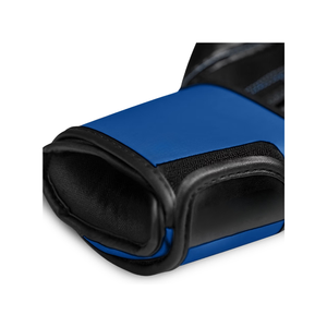 Blue PU Leather Boxing Gloves with <b>Velcro</b> Closure Breathable Training Gloves for Adults - Product Image 4