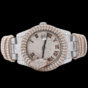 Montre de luxe DiaDream Gems & Jewel Hip-Hop pour homme, mouvement à quartz, boîtier carré, bracelet en diamant moissanite, édition limitée - Product Image 1