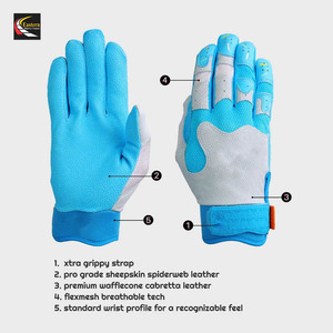 Guantes de Béisbol de Cuero Personalizados al por Mayor, Guantes Profesionales para Bateo de Béisbol y Sóftbol - Product Image 5