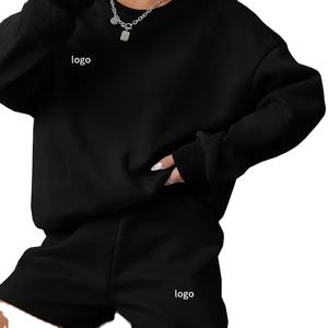 Sweat-shirt pour femme en polaire sherpa, pull à quart de zip, doux et chaud, à manches longues, avec bordure contrastante, haut décontracté et confortable - Product Image 1