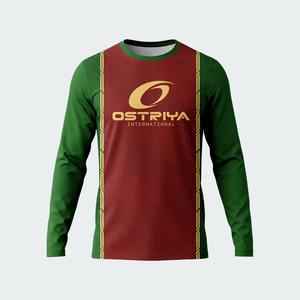 Maillot de football sublimé à manches longues personnalisable de qualité supérieure 2026 – Couleurs personnalisées, 100 % polyester, respirant et séchage rapide - Product Image 3