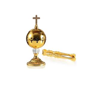 Quemador de Incienso Redondo Resistente de 11 Pulgadas, Quemador de Incienso de Carbón para Yoga, Spa, Aromaterapia, Oficina y Decoración del Hogar, Forma de Trofeo - Product Image 6